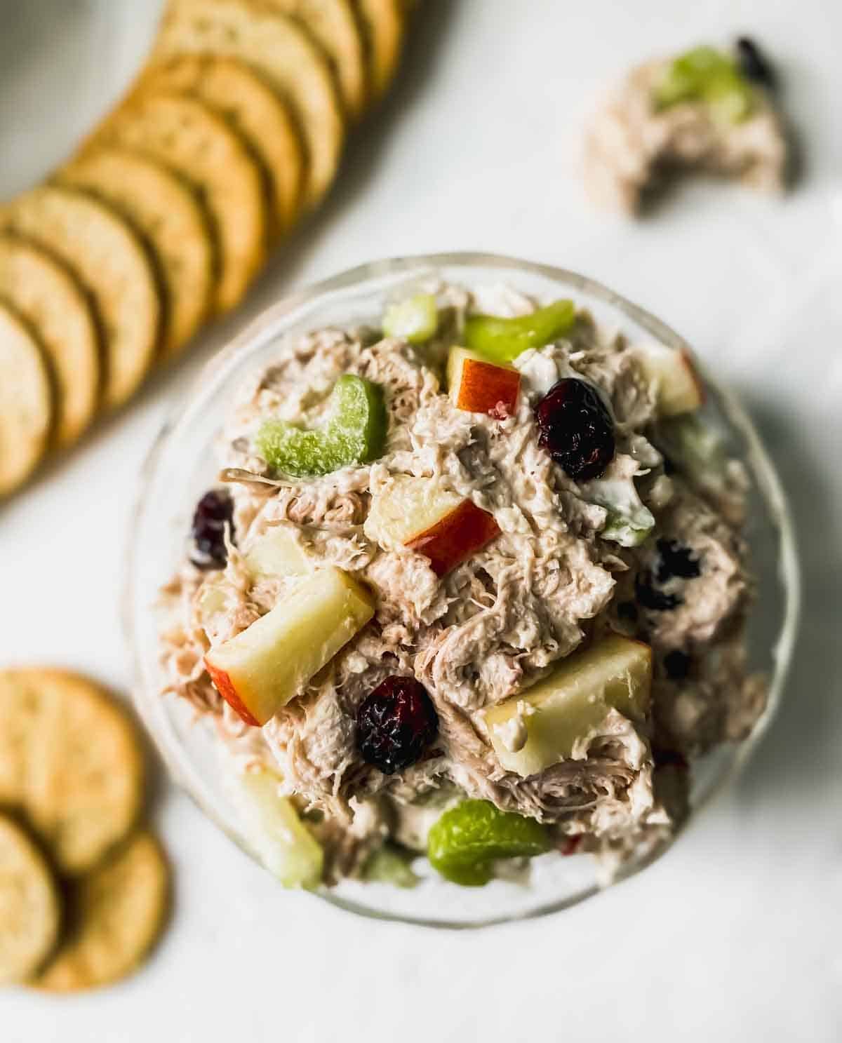Shredded Chicken Salad with Cranberries Your Home, Made Healthy