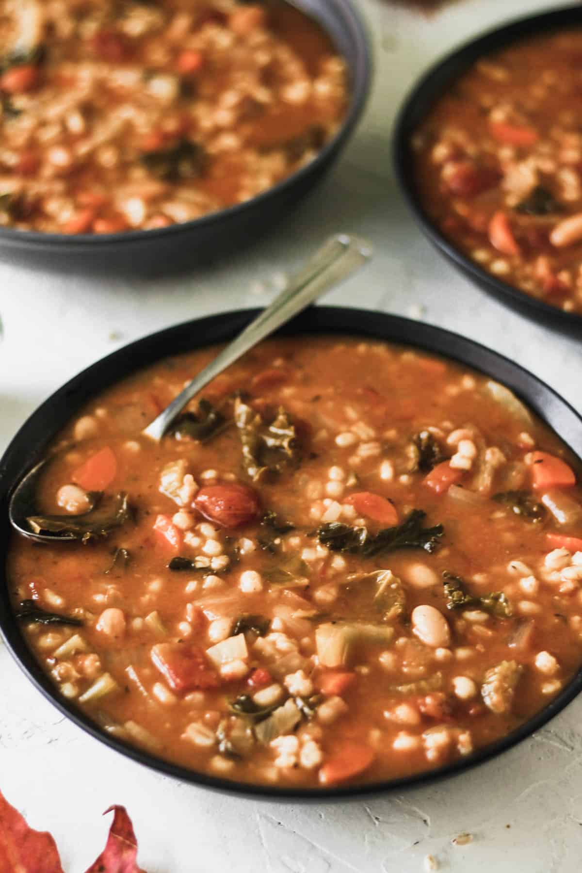 One Pot Vegetable, Bean, and Barley Soup Your Home, Made Healthy
