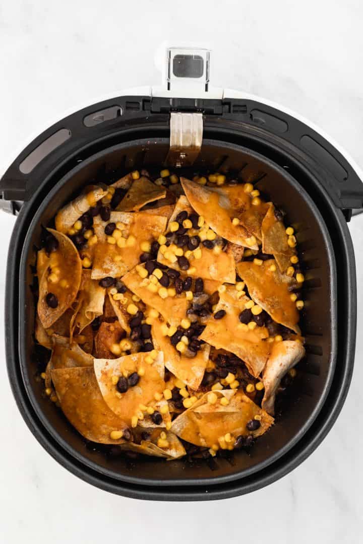 Air Fryer Corn and Black Bean Nachos Your Home, Made Healthy