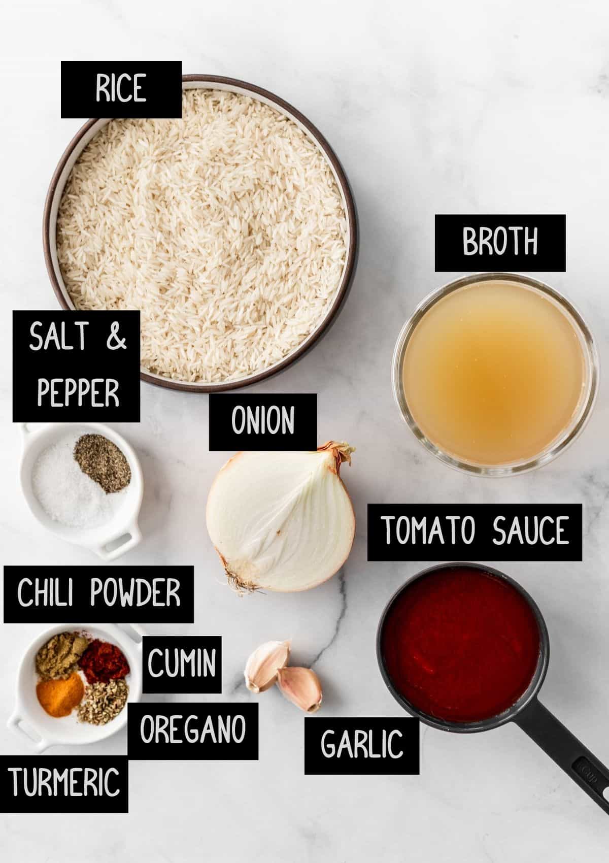 Labelled ingredients (see recipe for details).