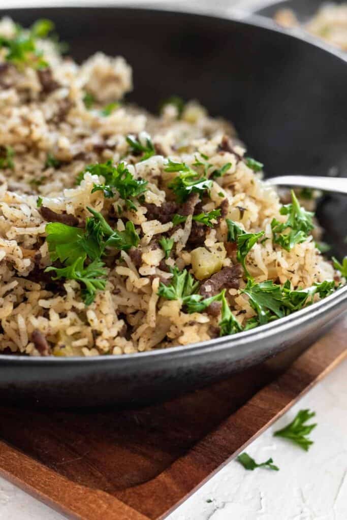 Homemade Beef and Bacon Instant Pot Dirty Rice Your Home, Made Healthy