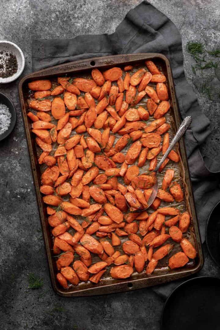 Brown Sugar and Dill Roasted Carrots Your Home, Made Healthy