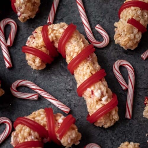 Peppermint Candy Cane Rice Krispie Treats Your Home, Made Healthy