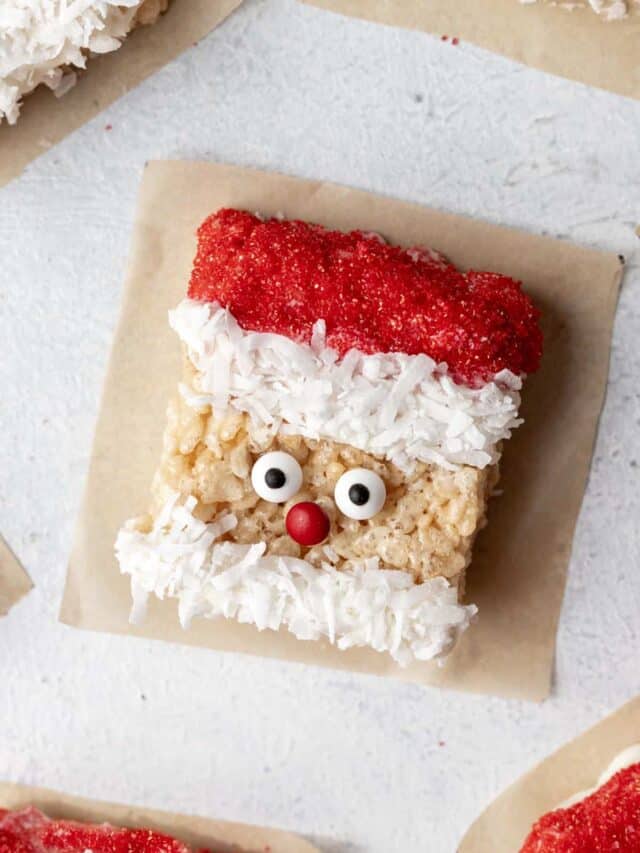 Santa Rice Krispie Treats Your Home Made Healthy