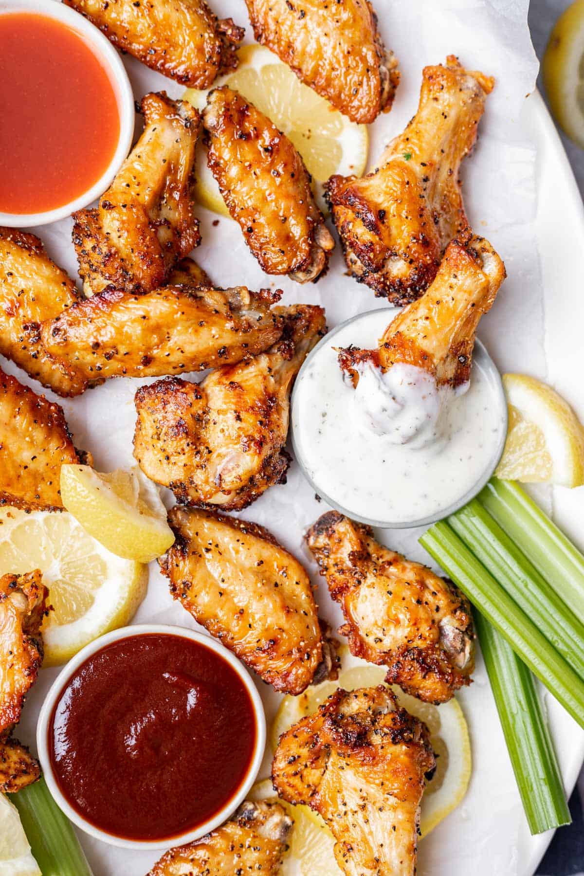 Opening Galanz Microwave & Air Fryer combo, Air Fried Lemon Pepper Wings 