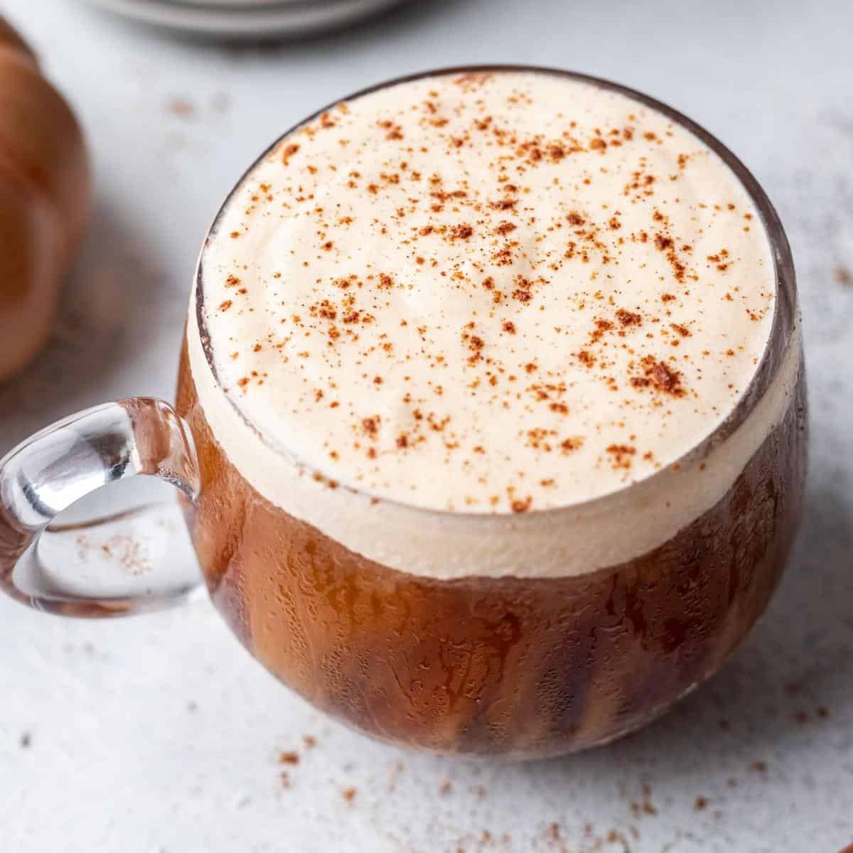 Pumpkin Cream Cold Foam (Starbucks Copycat) - Your Home, Made Healthy