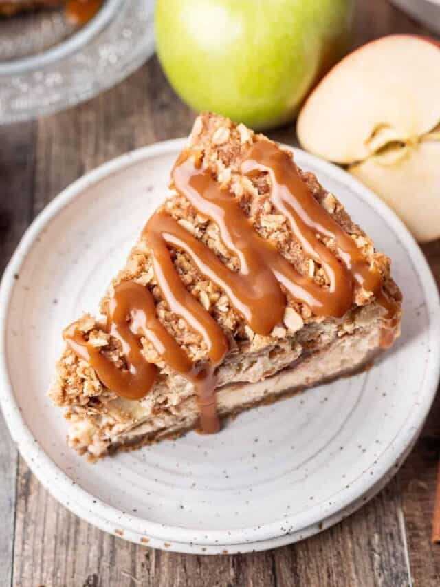 Apple Crumble Cheesecake