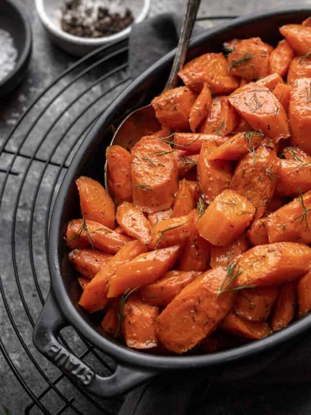 Brown Sugar and Dill Roasted Carrots