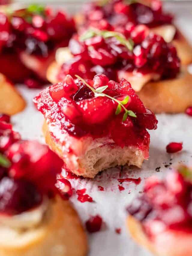 Cranberry Brie Crostini Your Home, Made Healthy
