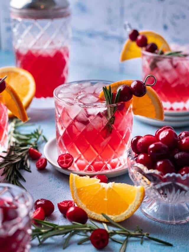 Cranberry Gin Cocktail Your Home, Made Healthy