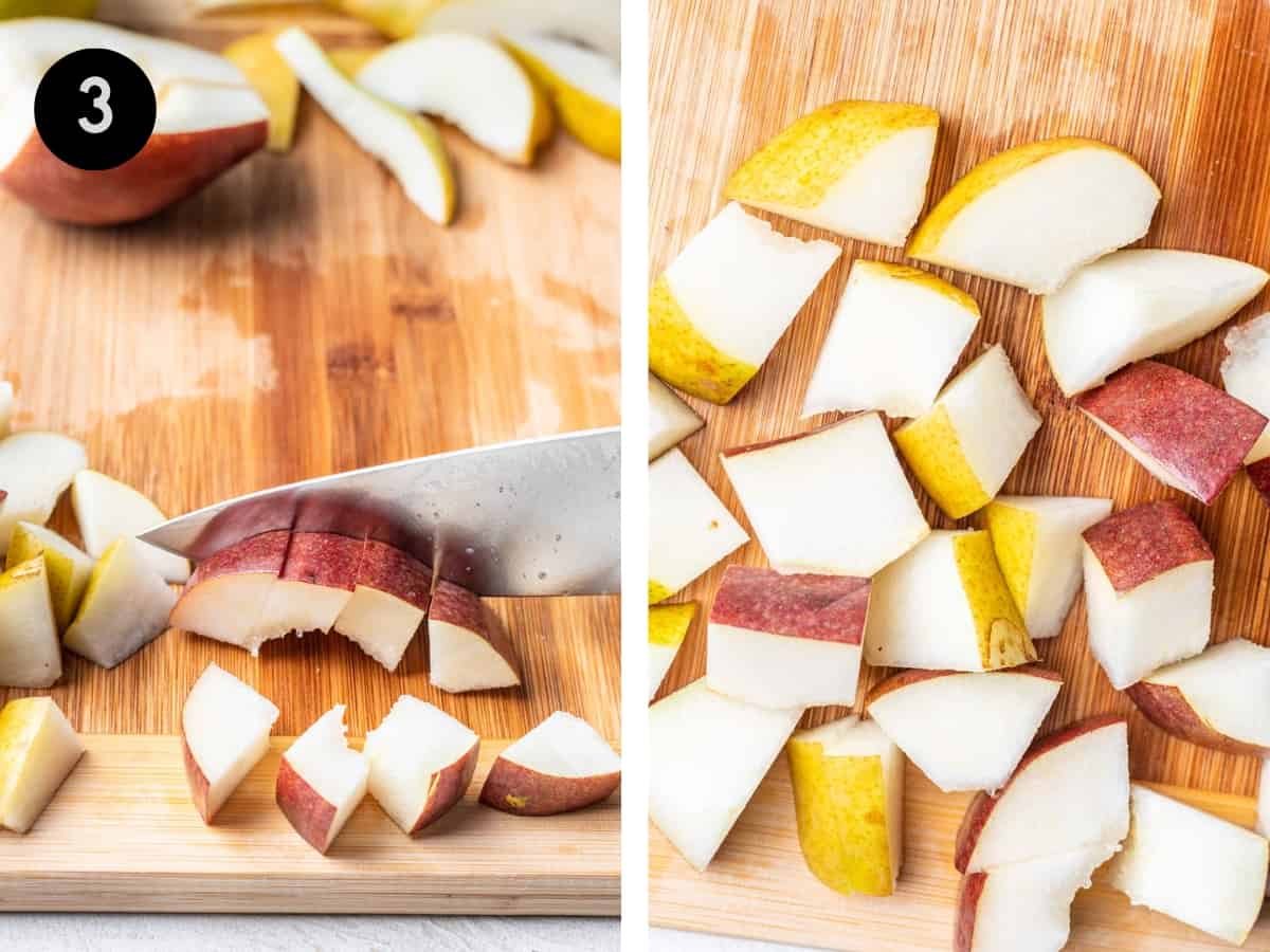 How to Cut a Pear in Half, into Slices, Cubed and Fancy