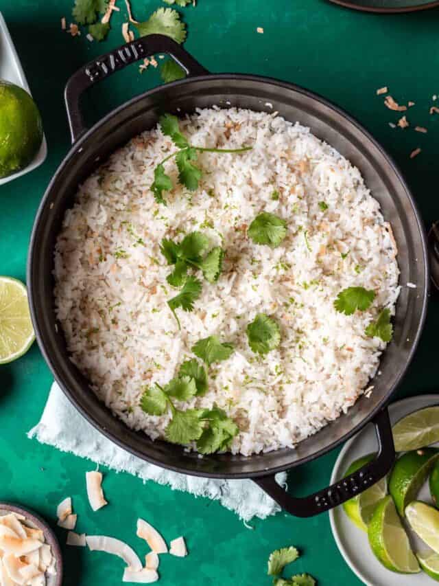 Coconut Lime Rice Your Home, Made Healthy