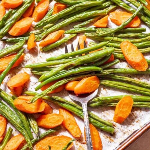 Roasted Green Beans and Carrots Your Home, Made Healthy