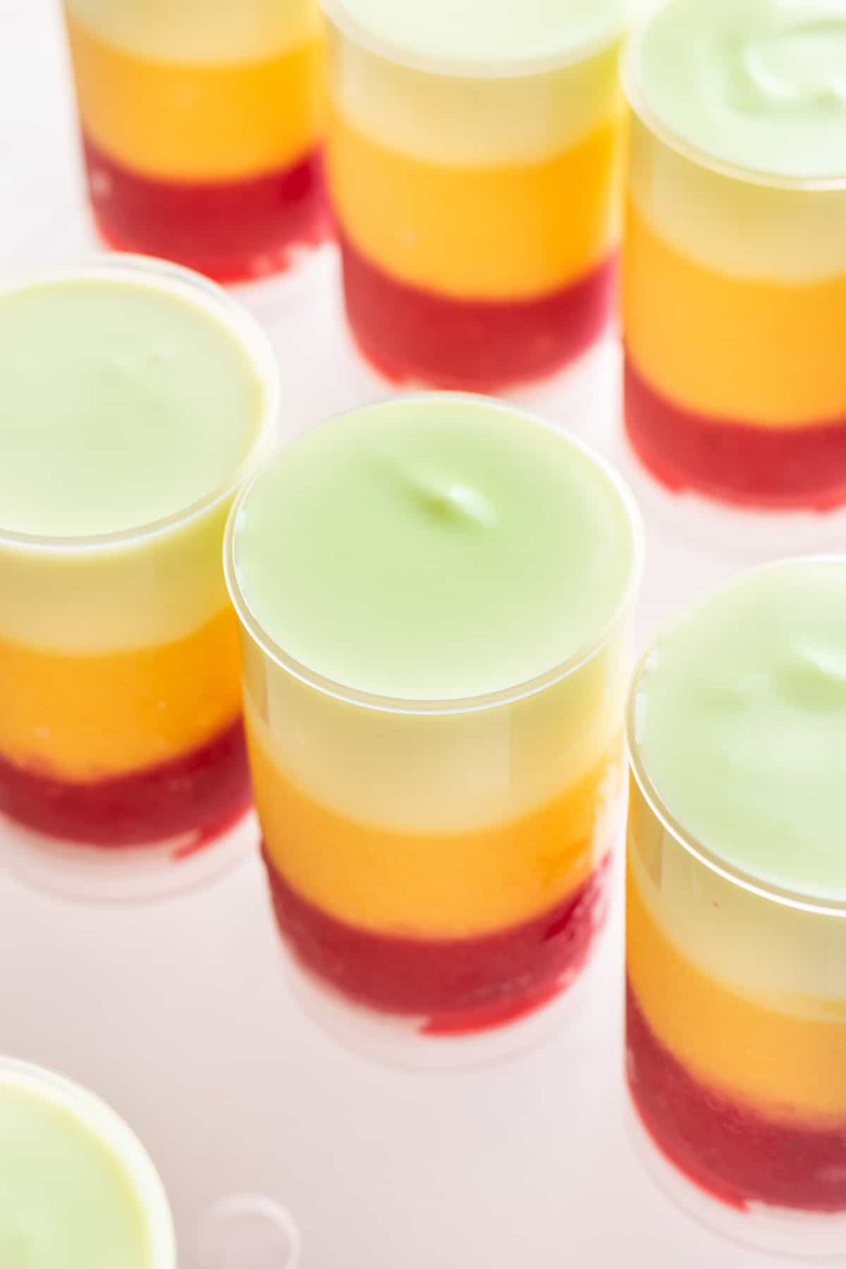Lime sherbet in push up popsicle molds to fill it to the top.