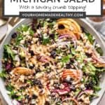 Pin graphic for apple crisp michigan salad.