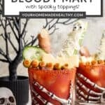 Pin graphic for Halloween Bloody Mary.